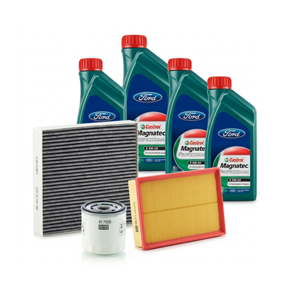 Kit revizie ulei Castrol Magnatec Professional Ford 5W-20 + filtre Ford Focus 4 1.5 Ti-VCT 123 CP – MANN