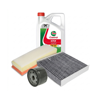 Kit revizie ulei Castrol GTX 5W-30 RN17 + filtre Dacia Logan 2 1.6 86 CP – PURRO