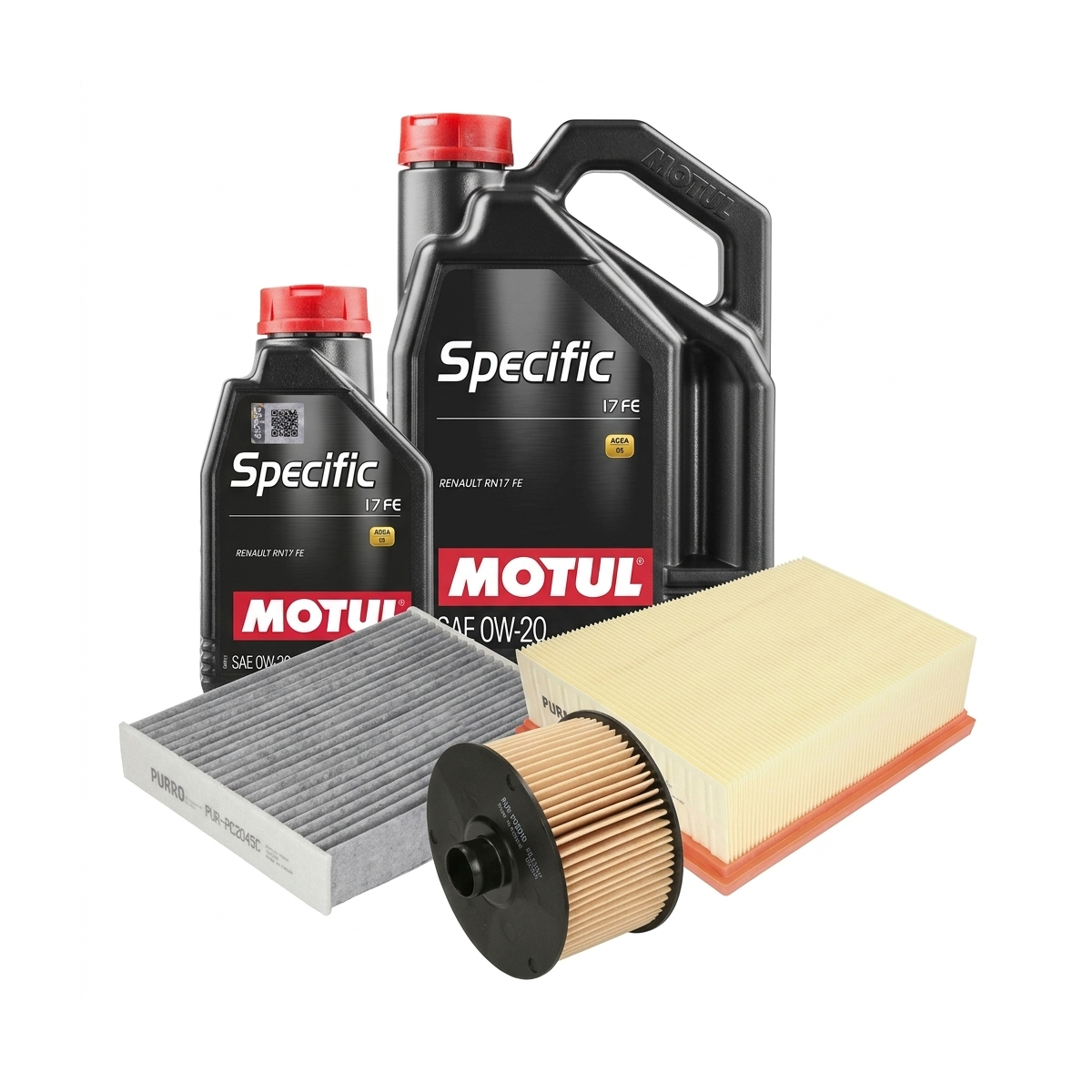 Kit revizie ulei Motul SPECIFIC 17 FE 0W-20 + filtre Renault Talisman LP 1.3 TCe 160 CP – PURRO