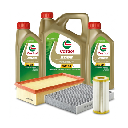 Kit revizie ulei Castrol EDGE 5W-30 LL + filtre VW Tiguan AD1/AX1 2.0 TSI 4motion 230 CP – MANN
