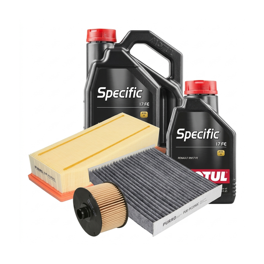 Kit revizie ulei Motul SPECIFIC 17 FE 0W-20 + filtre Dacia Duster HM 1.3 TCe 130 131 CP – PURRO