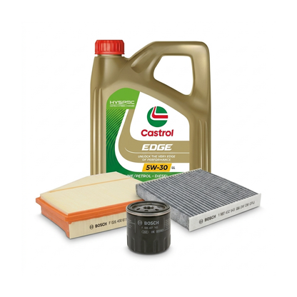 Kit revizie ulei Castrol EDGE 5W-30 LL + filtre VW Touran 5T1 1.0 TSI 116 CP – Bosch