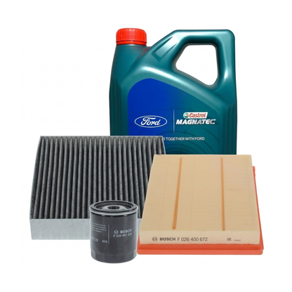 Kit revizie ulei Castrol Ford Magnatec 0W-20 + filtre Ford Focus 4 2.3 ST EcoBoost 280 CP – Bosch