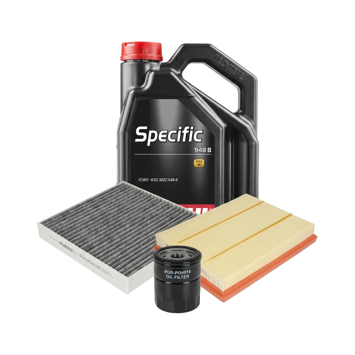 Kit revizie ulei Motul SPECIFIC 948B 5W-20 + filtre Ford Focus 4 2.3 ST EcoBoost 280 CP – PURRO