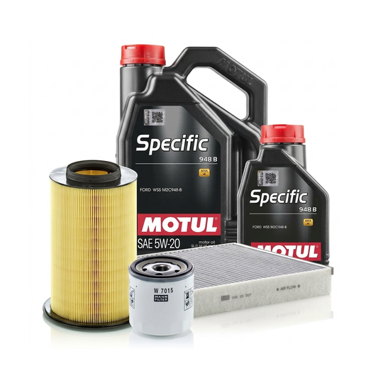 Kit revizie ulei Motul SPECIFIC 948B 5W-20 + filtre Ford Kuga 2 2.0 EcoBoost 4x4 230 CP – MANN