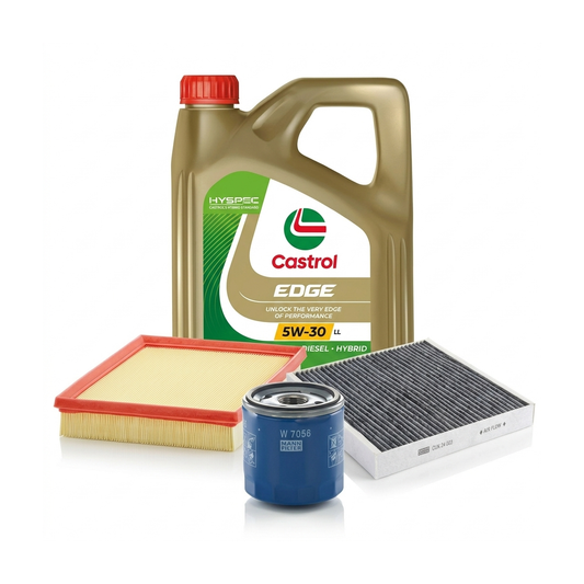 Kit revizie ulei Castrol EDGE 5W-30 LL + filtre Opel Astra K 1.2 Turbo 110 CP – MANN