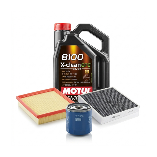 Kit revizie ulei Motul 8100 X-CLEAN EFE 5W-30 + filtre Opel Astra K 1.2 Turbo 131 CP – MANN
