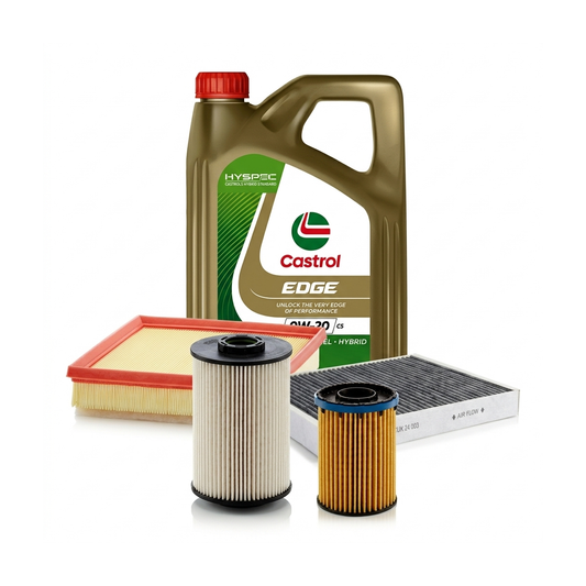 Kit revizie ulei Castrol EDGE 0W-20 C5 + filtre Opel Astra K 1.5 CRDI 105 CP – MANN