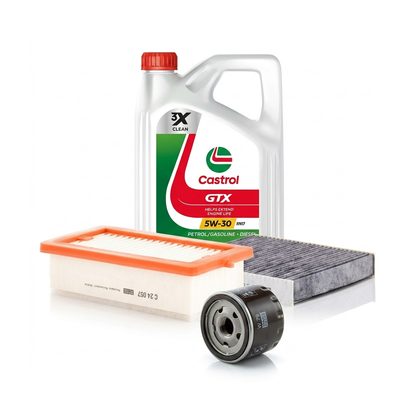 Kit revizie ulei Castrol GTX 5W-30 RN17 + filtre Renault Clio 5 1.0 SCe 75 72 CP – MANN