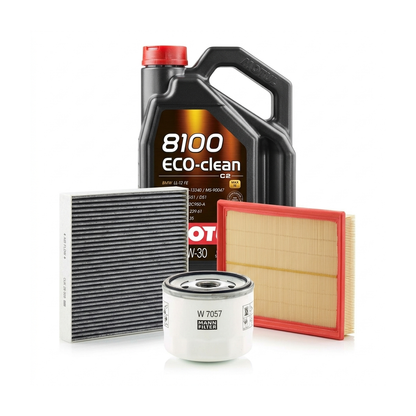 Kit revizie ulei Motul 8100 ECO-CLEAN 0W-30 + filtre Ford Kuga 3 1.5 EcoBoost 120 CP – MANN