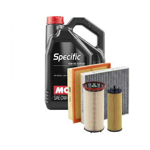 Kit revizie ulei Motul SPECIFIC 508 00 509 00 0W-20 + filtre VW Golf 8 2.0 TDI 116 CP – MANN
