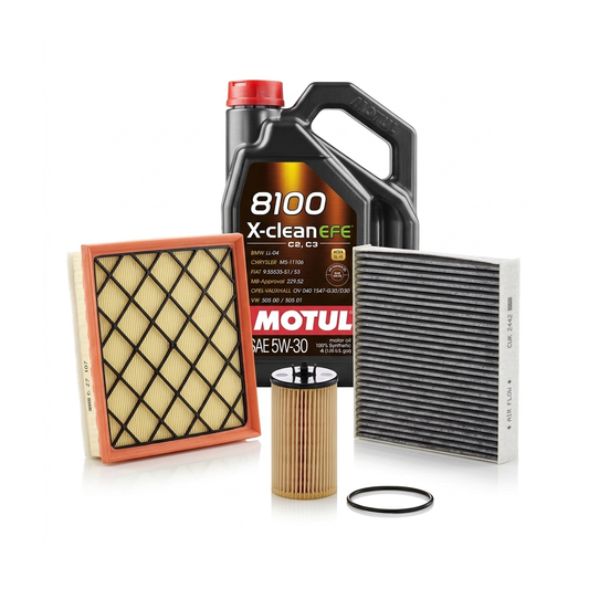 Kit revizie ulei Motul 8100 X-CLEAN EFE 5W-30 + filtre Opel Astra J 1.4 LPG 140 CP – MANN