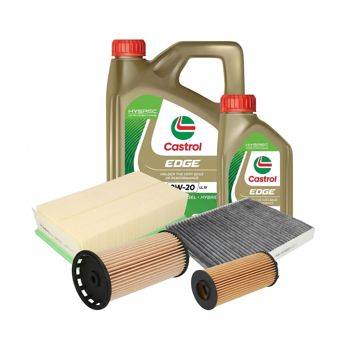 Kit revizie ulei Castrol EDGE 0W-20 LL IV + filtre Skoda Octavia 4 2.0 TDI 116 CP – PURRO