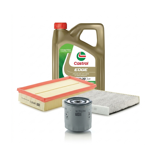 Kit revizie ulei Castrol EDGE 0W-20 LL IV + filtre VW Golf 8 1.0 TSI 90 CP – MANN