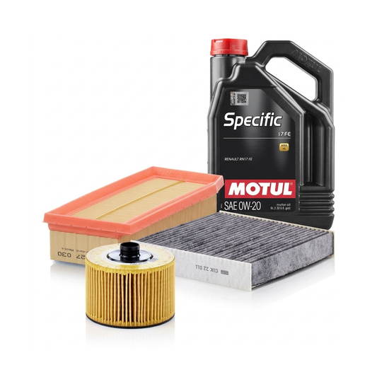Kit revizie ulei Motul SPECIFIC 17 FE 0W-20 + filtre Dacia Logan 2 1.0 LPG 101 CP – MANN