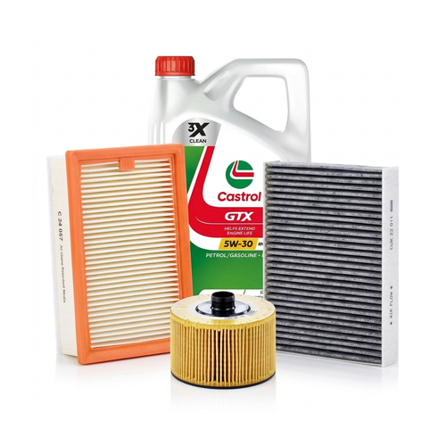 Kit revizie ulei Castrol GTX 5W-30 RN17 + filtre Renault Clio 5 1.0 LPG 101 CP – MANN
