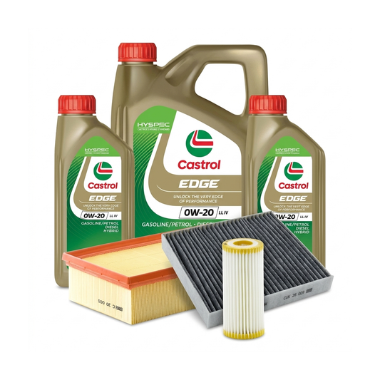 Kit revizie ulei Castrol EDGE 0W-20 LL IV + filtre VW Golf 8 2.0 GTI Clubsport 300 CP – MANN