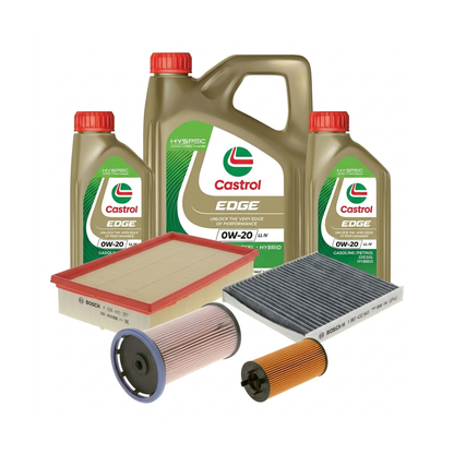 Kit revizie ulei Castrol EDGE 0W-20 LL IV + filtre VW Passat B8 2.0 TDI 122 CP – Bosch