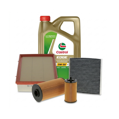 Kit revizie ulei Castrol EDGE 5W-30 LL + filtre Skoda Superb 3 2.0 TDI 122 CP – Bosch