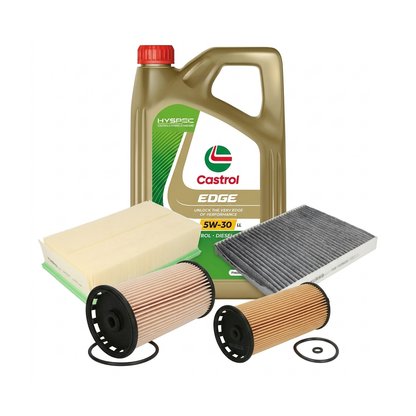 Kit revizie ulei Castrol EDGE 5W-30 LL + filtre Skoda Superb 3 2.0 TDI 122 CP – PURRO