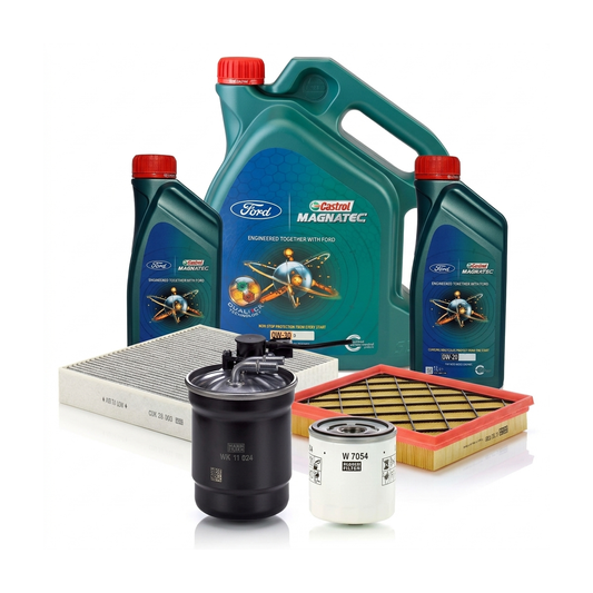 Kit revizie ulei Castrol Ford Magnatec D 0W-30 + filtre Ford Kuga 3 2.0 EcoBlue 4x4 150 CP – MANN