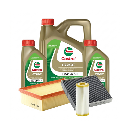 Kit revizie ulei Castrol EDGE 0W-20 LL IV + filtre VW Golf 8 2.0 TSI 190 CP – MANN