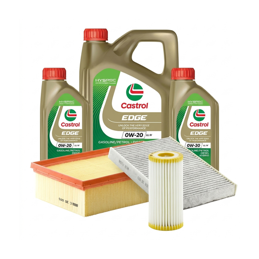 Kit revizie ulei Castrol EDGE 0W-20 LL IV + filtre VW Golf 8 2.0 TSI 4motion 190 CP – MANN