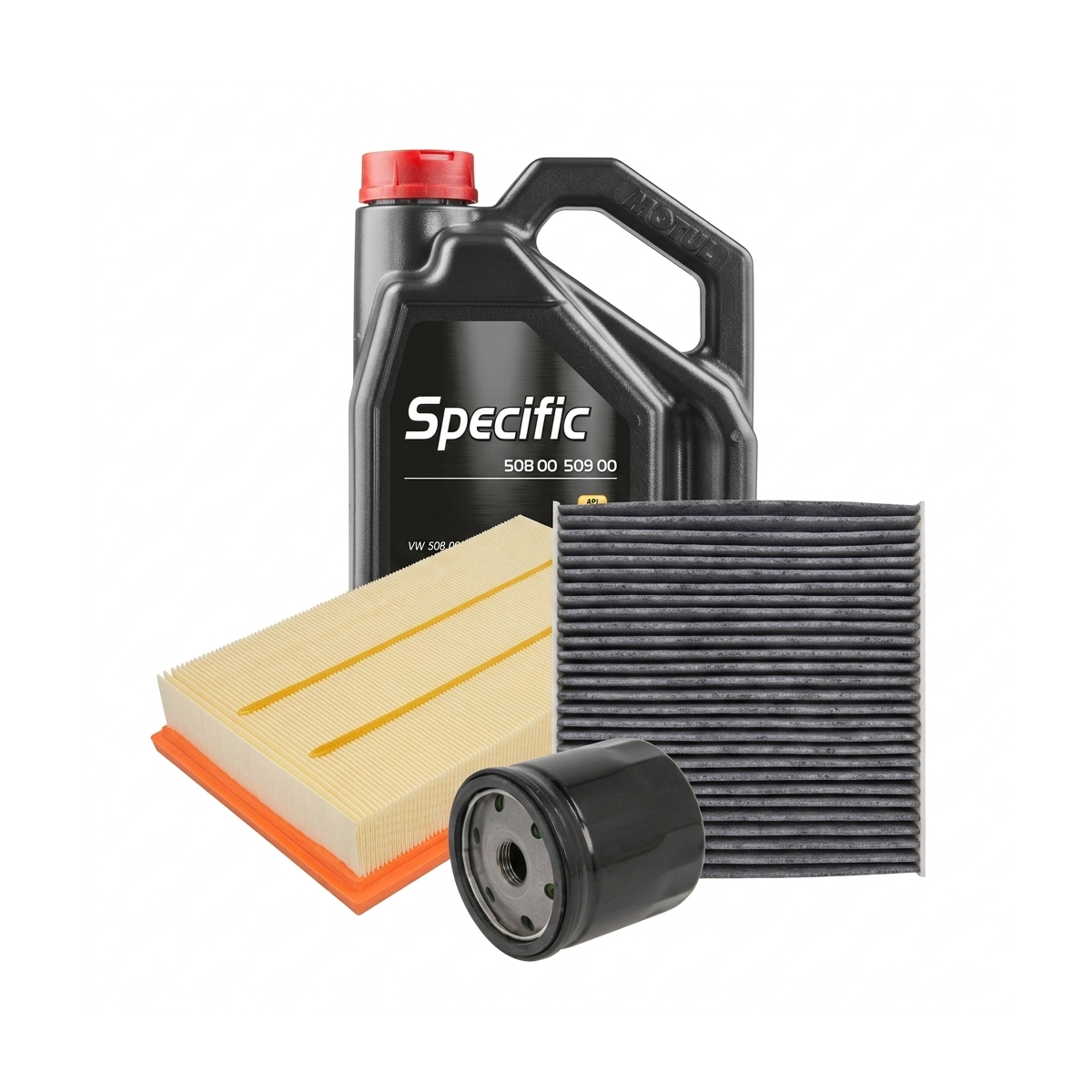 Kit revizie ulei Motul SPECIFIC 508 00 509 00 0W-20 + filtre Skoda Fabia 4 1.0 MPI 65 CP – PURRO