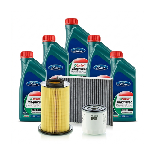 Kit revizie ulei Castrol Magnatec Professional Ford 5W-20 + filtre Ford Focus 3 1.6 Ti 85 CP – MANN