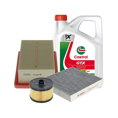 Kit revizie ulei Castrol GTX 5W-30 RN17 + filtre Renault Clio 5 1.0 LPG 91 CP – Bosch