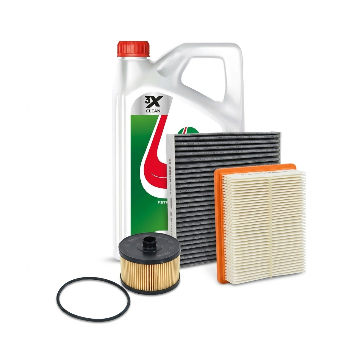 Kit revizie ulei Castrol GTX 0W-20 RN 17 FE + filtre Dacia Sandero 3 1.0 TCe 110 CP – Bosch
