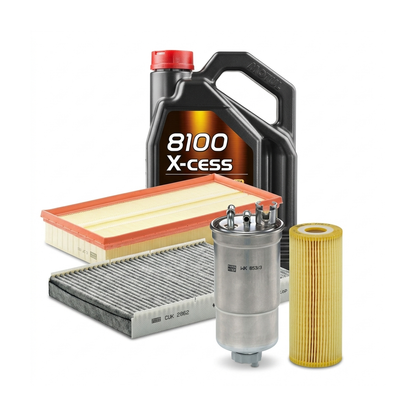 Kit revizie ulei Motul 8100 X-CESS 5W-40 + filtre VW Golf 4 1.9 TDI 4motion 115 CP – MANN