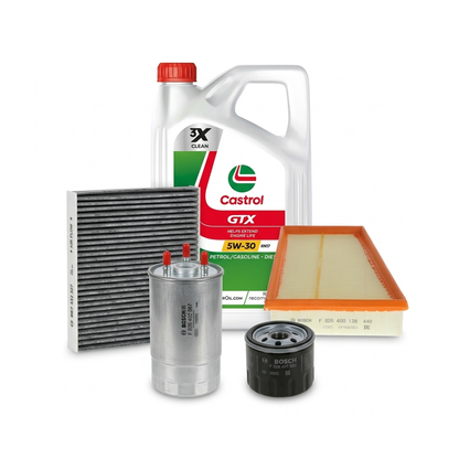 Kit revizie ulei Castrol GTX 5W-30 RN17 + filtre Renault Megane 3 1.5 dCi 86 CP – Bosch