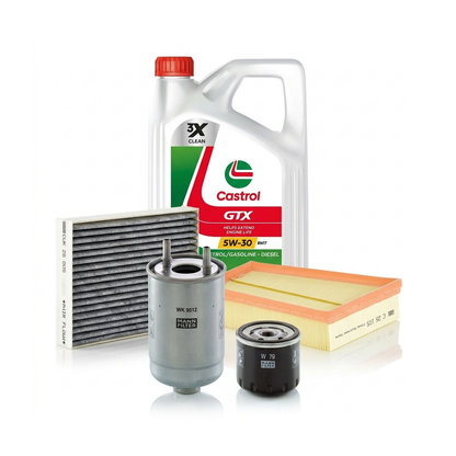 Kit revizie ulei Castrol GTX 5W-30 RN17 + filtre Renault Megane 3 1.5 dCi 86 CP – MANN