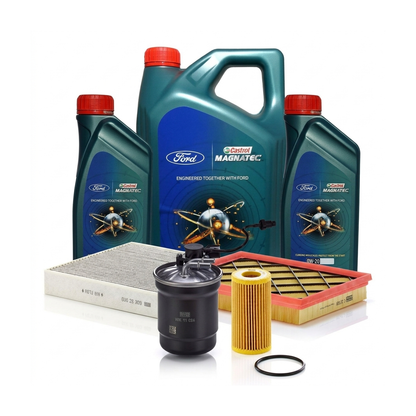 Kit revizie ulei Castrol Ford Magnatec 0W-20 + filtre Ford Focus 4 1.5 EcoBlue 116 CP – MANN