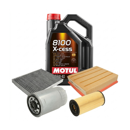 Kit revizie ulei Motul 8100 X-CESS 5W-40 + filtre VW Passat B5.5 1.9 TDI 101 CP – PURRO