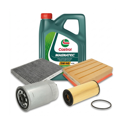 Kit revizie ulei Castrol MAGNATEC 5W-40 A3/B4 + filtre VW Passat B5.5 1.9 TDI 130 CP – PURRO