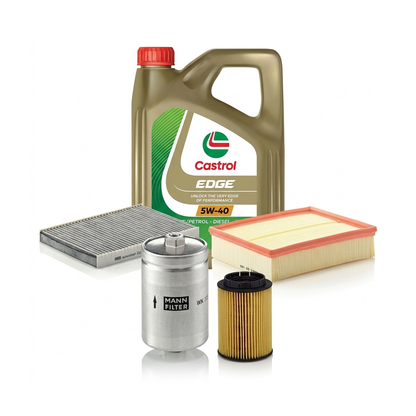Kit revizie ulei Castrol EDGE 5W-40 + filtre VW Passat B5.5 2.3 V5 170 CP – MANN