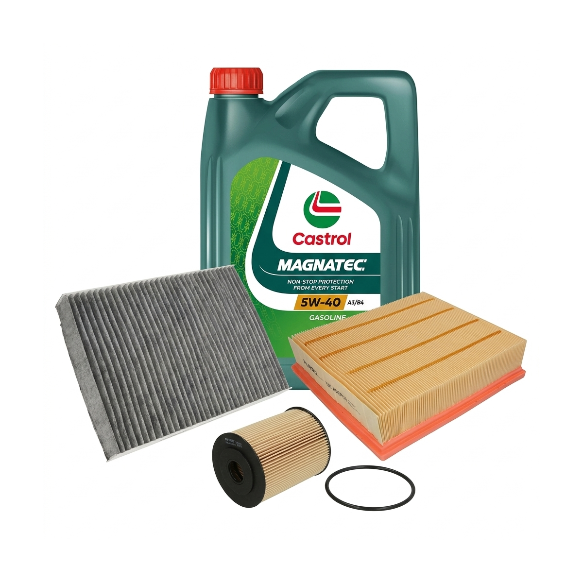 Kit revizie ulei Castrol MAGNATEC 5W-40 + filtre VW Passat B5.5 2.3 V5 170 CP – PURRO