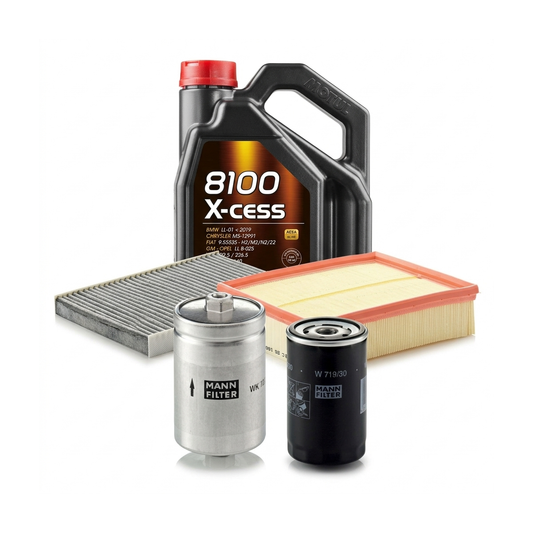 Kit revizie ulei Motul 8100 X-CESS 5W-40 + filtre VW Passat B5.5 2.0 115 CP – MANN