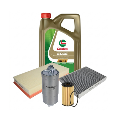 Kit revizie ulei Castrol EDGE 5W-40 + filtre VW Golf 4 1.9 TDI 101 CP – PURRO