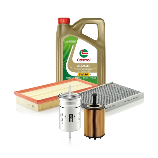 Kit revizie ulei Castrol EDGE 5W-30 LL + filtre VW Golf 4 2.3 V5 4motion 170 CP – MANN
