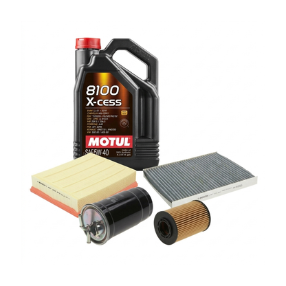 Kit revizie ulei Motul 8100 X-CESS 5W-40 + filtre VW Passat B5.5 1.9 TDI 4motion 130 CP – Bosch