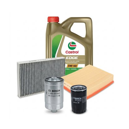 Kit revizie ulei Castrol EDGE 5W-40 + filtre VW Passat B5.5 2.0 4motion 115 CP – Bosch