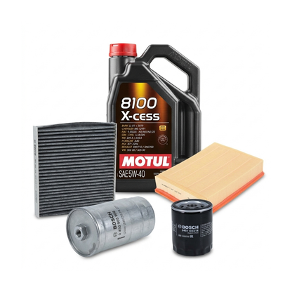 Kit revizie ulei Motul 8100 X-CESS 5W-40 + filtre VW Passat B5.5 2.0 4motion 115 CP – Bosch
