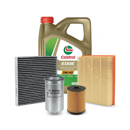 Kit revizie ulei Castrol EDGE 5W-40 + filtre VW Passat B5.5 2.3 V5 4motion 170 CP – Bosch