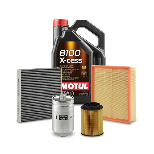 Kit revizie ulei Motul 8100 X-CESS 5W-40 + filtre VW Passat B5.5 2.3 V5 4motion 170 CP – MANN
