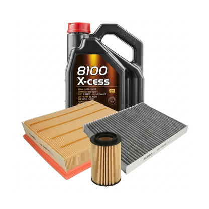 Kit revizie ulei Motul 8100 X-CESS 5W-40 + filtre VW Passat B5.5 2.3 V5 4motion 170 CP – PURRO