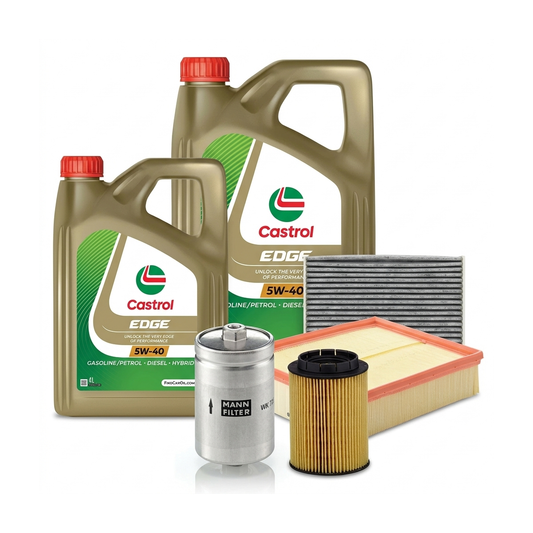Kit revizie ulei Castrol EDGE 5W-40 + filtre VW Passat B5.5 4.0 W8 4motion 275 CP – MANN