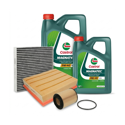 Kit revizie ulei Castrol MAGNATEC 5W-40 A3/B4 + filtre VW Passat B5.5 4.0 W8 4motion 275 CP – PURRO